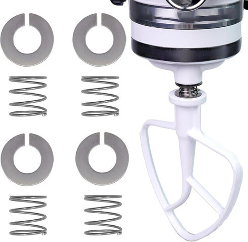 Stainless Steel Spring and Washer, Compatible with Kitchenaid Stand Mixer 3.5/4/5/6/7/8 Quart