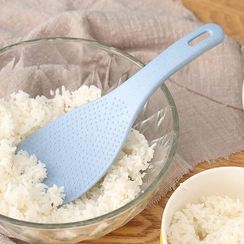 Pink Wheat Straw Rice Paddles, Non-Stick Durable Rice Scoopers, Creative Dinnerware Kitchen Accessories