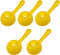 Rice Ball Spoon, 5Pcs Plastic Rice Paddle, Non Stick Rice Scooper for Kitchen, Restaurant, Sushi Making (Yellow)