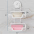 TAILI Double Layer Soap Holder, Bar Soap Dish Suction Cup for Shower Wall, Draining Saver Tray for Bathroom, Rustproof