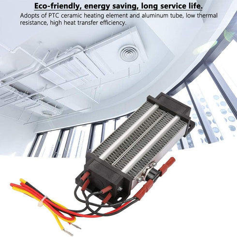 PTC Air Heater, 500W 110V Insulated Ceramic Air Heating with Thermostatic Control