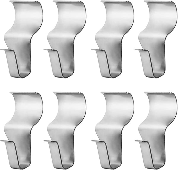 LEGLO 8 Pack No-Hole Needed Vinyl Siding Hooks for Hanging Frames, Picture Water Pump Wall Hooks