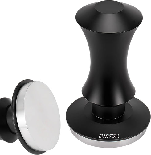 Espresso Tamper 51mm, Spring Loaded Coffee Tamper for 51mm Portafilter, Stainless Steel Flat Base