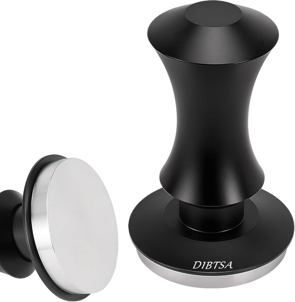 Espresso Tamper 51mm, Spring Loaded Coffee Tamper for 51mm Portafilter, Stainless Steel Flat Base