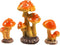 3pcs Resin Mushroom Miniature Fairy Garden Decoration Accessories Sculptures Statues,Yard Decor for