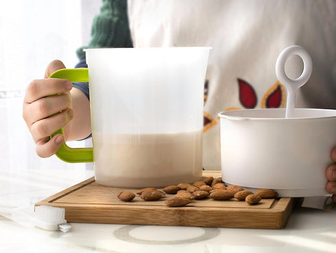 YZWDTGS (1 1.5 Nut Milk & Greek Yogurt Maker - Reusable & Durable Nut Milk Bag Alternative - Fine Mesh Stainless Steel