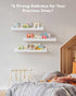 Onlysky Scalloped Shelves, Nursery Book Shelves, Floating Book Shelves for Wall, Toddler Nusery Deocr