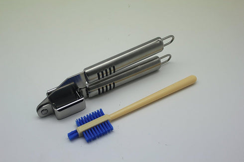 Sailing Stainless Steel Garlic Press, Mincer, Peeler, Slicer with Cleaning Brush Set