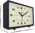 6 inch Analog Alarm Clock, Silent Non Ticking Small Clock with Night Light, Battery Operated Simply Design for Bedroom