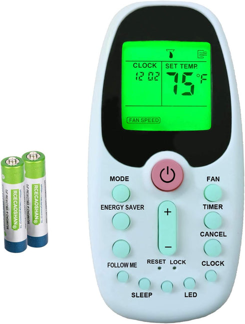 RCECAOSHAN Replacement for Arctic King Air Conditioner Remote Control R09B/BGE, with Green Backlight