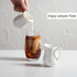 2 Pack 4 Oz Gurygo Classic White Ceramic Small Creamer Pitcher with Handle- Fine Porcelain Small Milk Pitcher - Ceramic