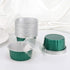 EUSOAR 50pcs 5 oz Aluminum Foil Cups with Lids, Baking Cups for Snacks, Desserts, Flan, Cupcake, Emerald Green