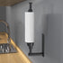 SUS304 VAEHOLD Self Adhesive Paper Towel Holder Under Cabinet Mount, Wall Mounted Paper Towel Roll Holder with Damping
