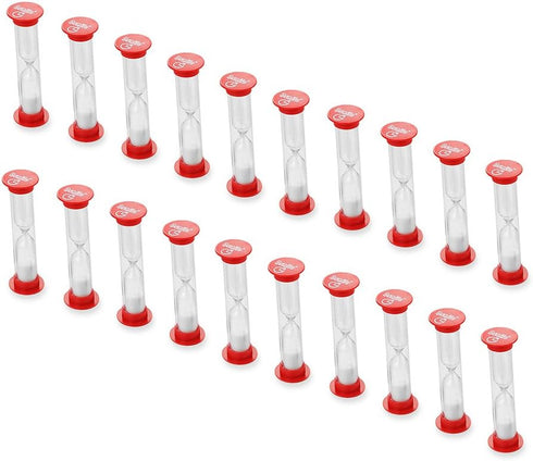 Dsmile Set of 20 Sand Timers, 1 Minute