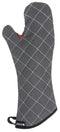 San Jamar Bestguard Oven Mitt, 17 Inches, Cotton, Black with Reinforced Webguard Plus