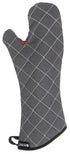 San Jamar Bestguard Oven Mitt, 17 Inches, Cotton, Black with Reinforced Webguard Plus