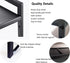 Expandable Kitchen Counter Shelf Organizer 16~26", 10.6" Deep 33LBS Sink Shelf Riser for Pantry Cabinet