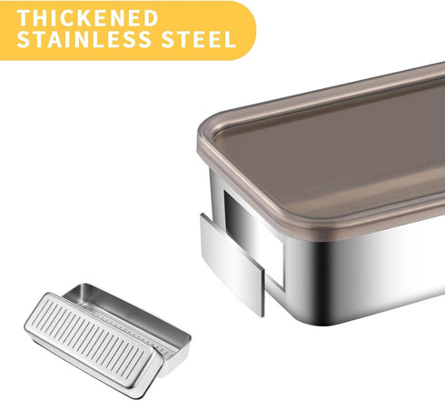 2 Pcs Deli Containers with Lids, Refrigerator Bacon and Cheese Storage Containers, Dishwasher Safe Long Deli Meat Tray