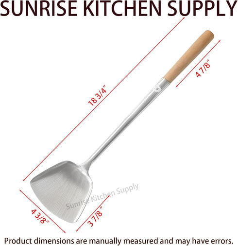 Sunrise Kitchen Supply Commercial Grade Wok Spatula, 17" (#2)