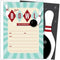 Koko Paper Co Bowling Themed Invitations, Set of 25 Fill In Style Cards for Kids Birthday or Bowling Parties