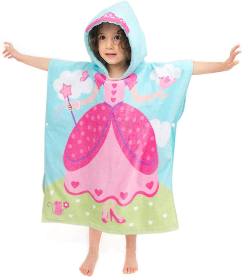 Florica Hooded Bath Towels for Girls Kids Toddlers Children 2 to 6 Years