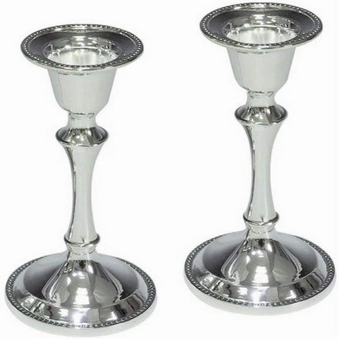 Majestic Giftware Candle Stick, Silver, CS23560B