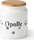 Meideal Large Ceramic Garlic Keeper for Counter, Garlic Holder Storage with Wooden Lid,