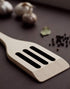 Long Handle Slotted Wooden Spoon 16 Inch - Heavy Duty Large Spatula & Stir Paddle, 100% Natural Hardwood