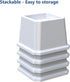 Bed Risers 2 Inch Heavy Duty, Furniture Risers for Bed Frame, Couch, Desk, Chair, Lifts Up to 1,500 lb, Set of 8