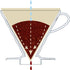 Hario V60 Ceramic Pour Over Coffee Set, Size 02, White