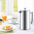 Belwares 34 oz French Press Coffee Maker, Double Insulated Stainless Steel with 2 Extra Screens and Coffee Spoon