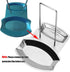 Kitchen Pan Lid Holder and Spoon Rest, Stainless Steel Cookware Organizer for Uncluttered Desktop