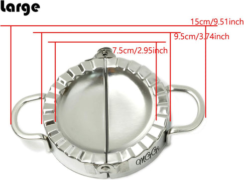 Stainless Steel Dumpling Maker, Pie Gyoza Empanada Press Mold, Ravioli Dumpling Mould Pastry Tools, 1 Set