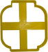 TOY BUILDING BLOCK HEAD OUTLINE COOKIE CUTTER - MADE IN USA PR2525