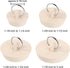 Hestya 4 Pieces Rubber Drain Stopper Set, Bathtub Sink Plug with Hanging Ring for Kitchen and Bathroom