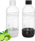 Soda Maker Bottles, 1 Litre Reusable BPA Free Sparkling Water Bottles, Reusable
