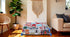 18x18x5 inches CRAFT KALA Indian Square Patchwork Traditional Pouf Cover Indian Living Room Poufs Decorative
