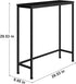 YBING Narrow Console Table Small Entryway Table Thin Table Sofa Side Table Hallway Table for Living Room Foyer Bedroom