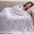 Valentine Soft Throw Blanket: Confetti Heart Fun, Pink Black White, Accent for Couch Sofa Chair Bed or Dorm (Confetti