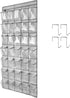 Clear Crystal 1 Pack Large Hanging Shoe Organizer Over The Door Shoe Rack for Closet Door Storage, 35 Pockets