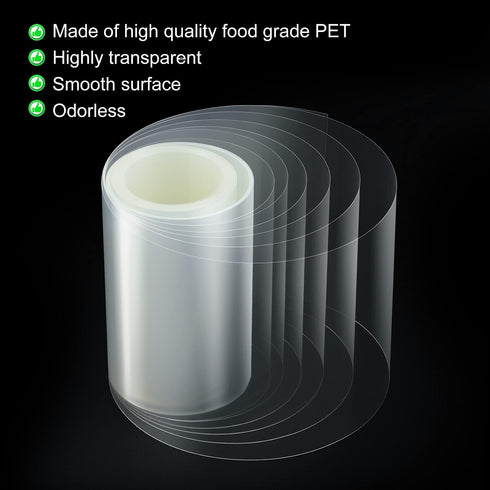 Cake Collar 6 x 600inch Acetate Sheets for Baking, Transparent Roll for Mousse Cake Decorating