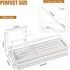 Carbon Steel Toothbrush Holders for Bathrooms, Electric Toothbrush and Toothpaste Organizer for Countertop, Shower,