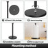 VEHHE Black Stainless Steel Paper Towel Holder Countertop with Weighted Base and Suction Cups for Kitchen Bathroom