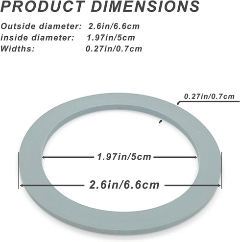 Blender Sealing Ring Gaskets O-Ring Gasket Seal Compatible with Oster and Osterizer Blender Models (4 Pack)