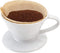 Restaurantware Restpresso 10 Ounce Coffee Dripper, Reusable Coffee Cone with Drip Hole, White Ceramic Pour Over