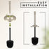 Set,304 Brushed Nickel Toilet Brush and Holder Stainless Steel Toilet Bowl Brush and Holder for Bathroom,Silver Heavy