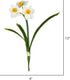 Vickerman 13’’ Artificial Cream Narcissus Spray, Includes 3 Sprays per Pack