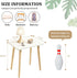 FORAOFUR Small Side Table, Modern Wood Mini Coffee Table, Easy Assembly Compact End Table for Living Room Bedroom Sofa