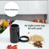 Black Glass Airtight Storage Container Jar 150ml with UV Protection for Spice and Coffee