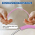 2Pcs 6mm+9mm, YOTIME Silicone Straw Cleaner Brush, Reusable Straw Brush Extra Long for Cleaning Tumbler with Handle